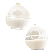 Breast collector hands-free collection of leaking milk artifact silicone milk collector anti-overflow milk wearable manual breast milk collector