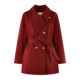 Qiushui Yiren sheep wool elegant lapel woolen coat