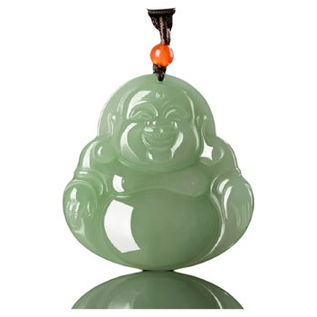 Send calcite jade maitreya buddha jade pendant big belly laughing buddha jade necklace women's buddha pendant