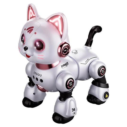 智能机器猫儿童玩具3女孩子宝宝电动遥控走路会叫机器人生日礼物6