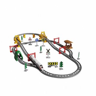 儿童电动火车带轨道高铁列车复兴号动车和谐号模型小汽车男孩玩具