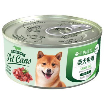 Special canned dog food snacks for shiba inu to gain weight and hair gills