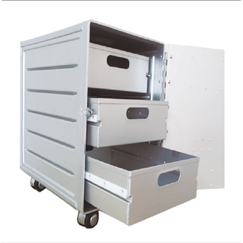 Aircraft galley trolley matching drawer aviation