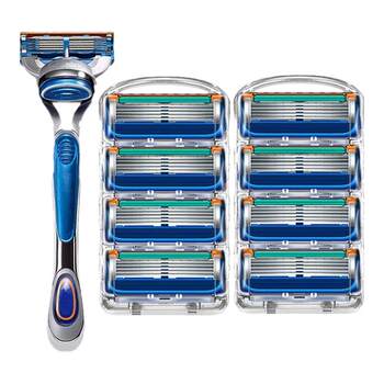 Shaver 2024 new manual hair removal knife five layers 5 blades shaving head men's bald beard beard knife