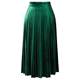 Yanyu retro simple pleated skirt velvet skirt
