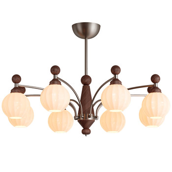 Traditional and simple cream medieval living room eye protection retro chandelier