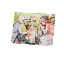 Acrylic puzzle keychain customized photo DIY star peripheral school bag pendant creative personalized accessories gift