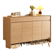 Quanyou Home 2024 new storage cabinet home door Nordic log style entry shoe cabinet 129558F