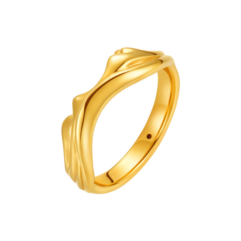 Xiao Jinxi Ambition Series Ring Gold Thousand Miles Retro National Style Women’s Ring AFM0442