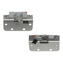 External sliding door track heavy-duty TV cabinet wardrobe sliding door two-way buffer damping slide rail hardware accessories