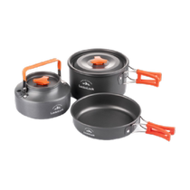 LOCK&LOCK camping cookware outdoor portable pot set kettle picnic equipment cassette stove special