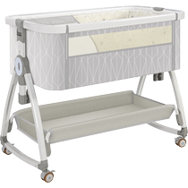 Newborn crib removable baby bed portable cradle bed foldable multi-functional BB small bed spliced ​​large bed