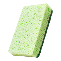 French kitchen dishwashing sponge wood pulp cotton wipe pot scouring pad cleaning pot brush dishcloth dishcloth