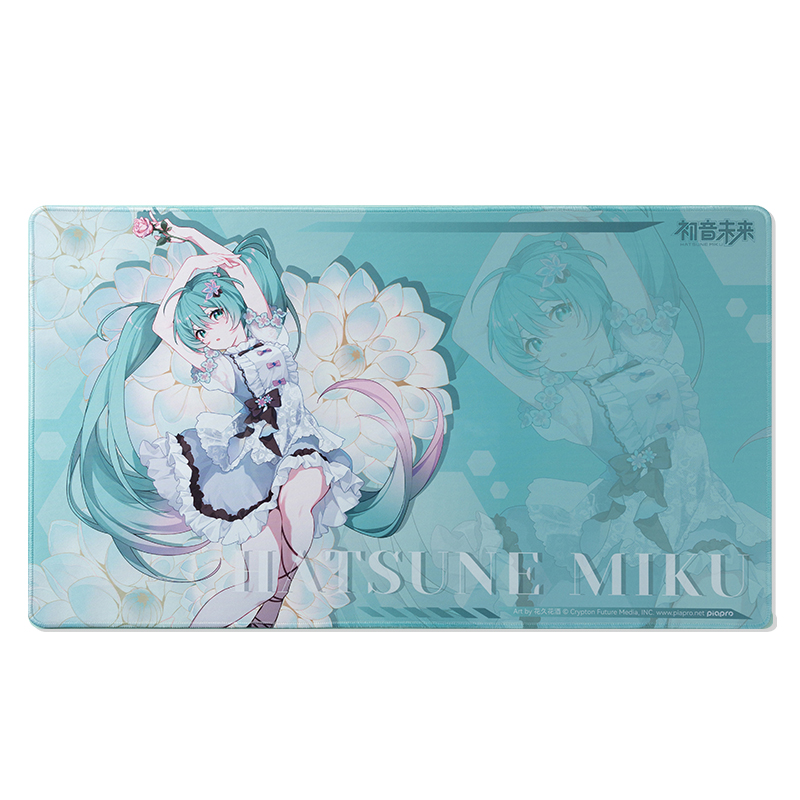 Hatsune Miku-39 Theme Flower Word Mouse Pad