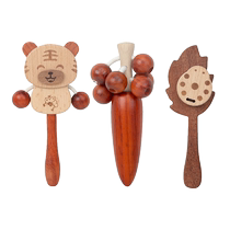 Zodiac rattler rattle newborn baby baby soothing wooden toy can chew 0-1-3 years old educational