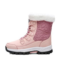 Daphne snow boots for women in winter cold-proof and warm plus velvet thick-soled high-top cotton shoes for women Harbin sports shoes