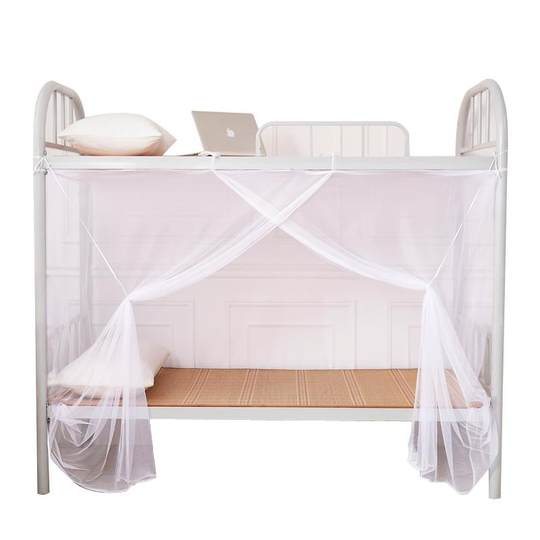 2025新款上下床铺蚊帐遮光学生宿舍单人床家用儿童床纹账防摔床帘