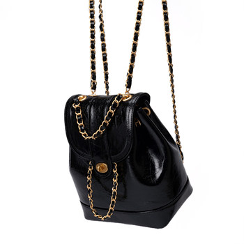 ເກົາຫຼີ niche ດູໃບໄມ້ລົ່ນແລະລະດູຫນາວແບບຂະຫນາດນ້ອຍ fragrance chain backpack ແມ່ຍິງ ins blogger ນັກຮຽນ backpack oil wax leather shoulder bag
