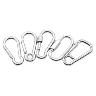304 stainless steel spring buckle carabiner safety buckle key chain gourd buckle nut spring belt ring buckle dog chain buckle