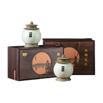 SF Express 2024 New Tea Shijing Mingqian Special West Lake Longjing Green Tea Gift Box High-end Tea Gift 200g