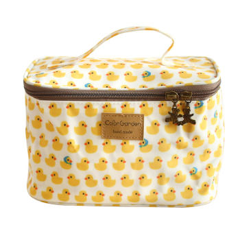 Cute waterproof oxford cloth cat Korean imported fabric cosmetic bag storage bag hand toiletry bag