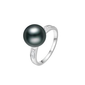 Lynnhaven heart diamond and pearl ring