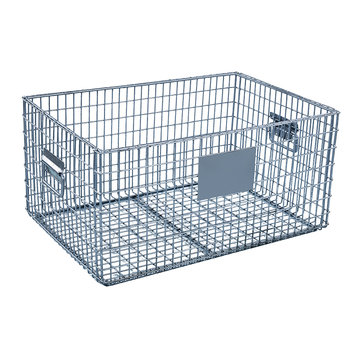 Wire blue turnover box wire cage product cleaning frame storage frame parts frame white mesh storage rack wire
