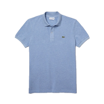 (Self-operated) Lacoste French crocodile tennis wear mens Polo shirt lapel embroidered short-sleeved solid color top