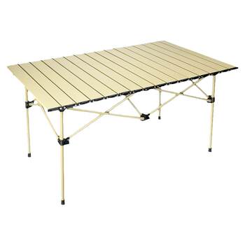 Hot selling mid-outdoor folding table ultra-light egg roll table