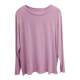 Long-sleeved Korean style loose and moderate modal T-shirt for women