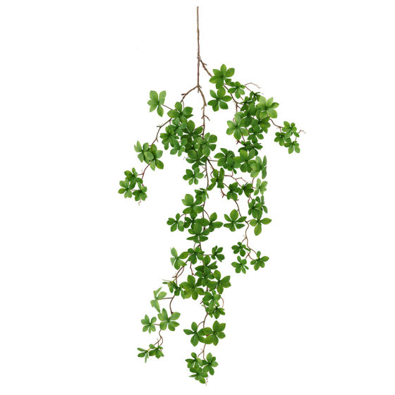 Butterfly dance simulation hanging clock rattan vine wall hanging pastoral style