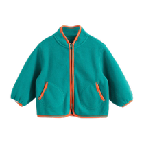 Mark Jenny 2024 autumn new anti-static soft polar fleece stand-up collar jacket and vest for boys and girls