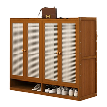 Entry shoe cabinet for home entrance new 2024 hot model large capacity multi-layered extra large entrance shoe cabinet for corridor outside the door