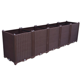 Special balcony planting box for growing vegetables can store water and drain water