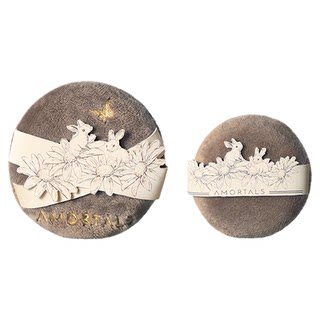 Ermu grape artist garden series flocking powder puff split puff setting powder puff is not easy to eat powder length and short velvet