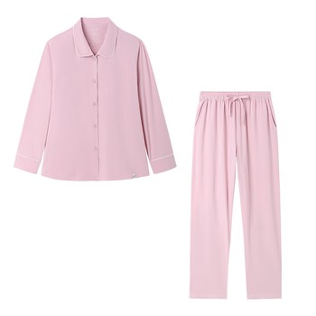 All-cotton era men's and women's knitted homewear suits