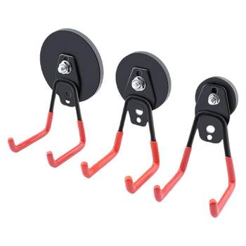 Glue-encapsulated magnet with double hook strong magnetic suction hook storage
