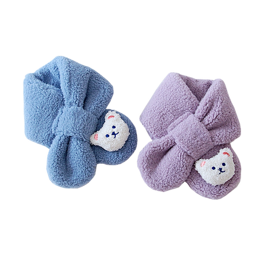 Winter thickened velvet warm scarf