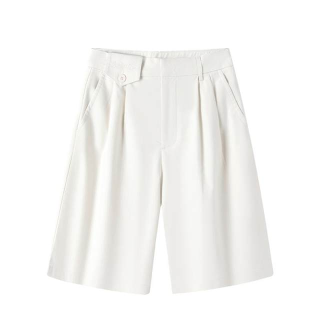 Small sailboat summer white casual mid-season pants