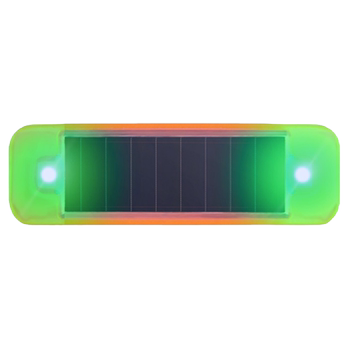 Motorcycle solar warning flash light