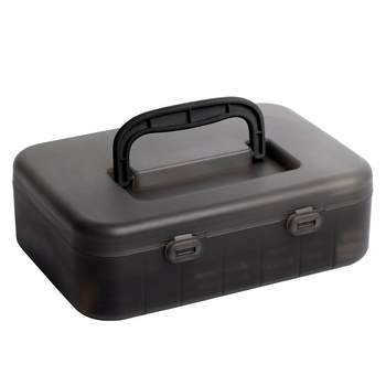 Boratu sketch pen case large capacity matte transparent