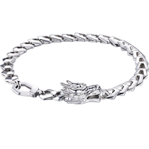 Lukfook Jewelry Zodiac Dragon Head Platinum Bracelet Pt950 Mens Platinum Keel Chain Priced L19TBPB0024