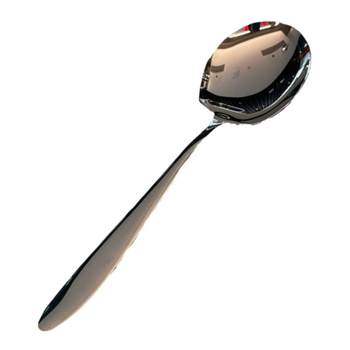 Stainless steel spoon long handle large public dining spoon