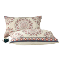 Summer cotton pillow cover gauze cotton pillow cover pair of pillow covers mens anti-head oil summer sweat-absorbent pillow cover