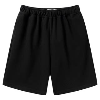 UTIMUS华夫格短裤宽松直筒休闲裤男款混纺抗皱通勤抽绳休闲短裤
