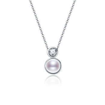 Jingrun wanyi silver s925 freshwater pearl pendant necklace