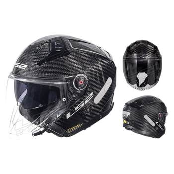 Ls2 motorcycle half helmet dual lens four seasons