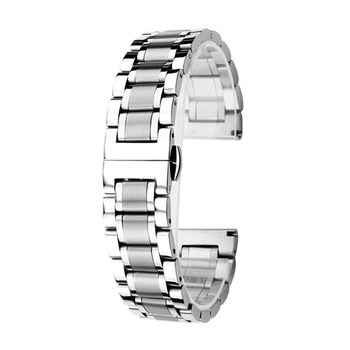 Stainless steel watch strap for men and women steel strap metal bracelet