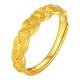 Zhou Taisheng gold ring women's foot gold 5G gold thread dream weaving open index finger ring stackable ring bracelet gift for girlfriend