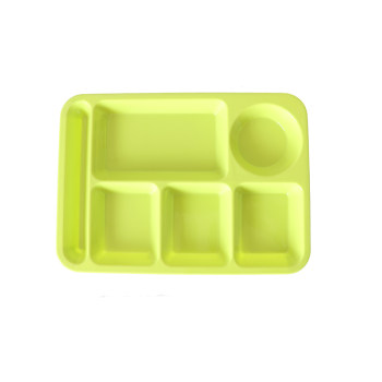 School cafeteria fast food multi-part plate easy to wash